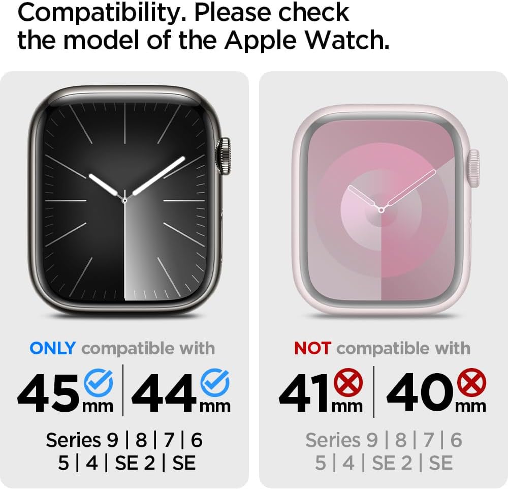 Spigen Rugged Armor Pro – Funda diseñada para Apple Watch con correa de las series 98SE276SE54 de 1.771.73 pulgadas, color verde militar