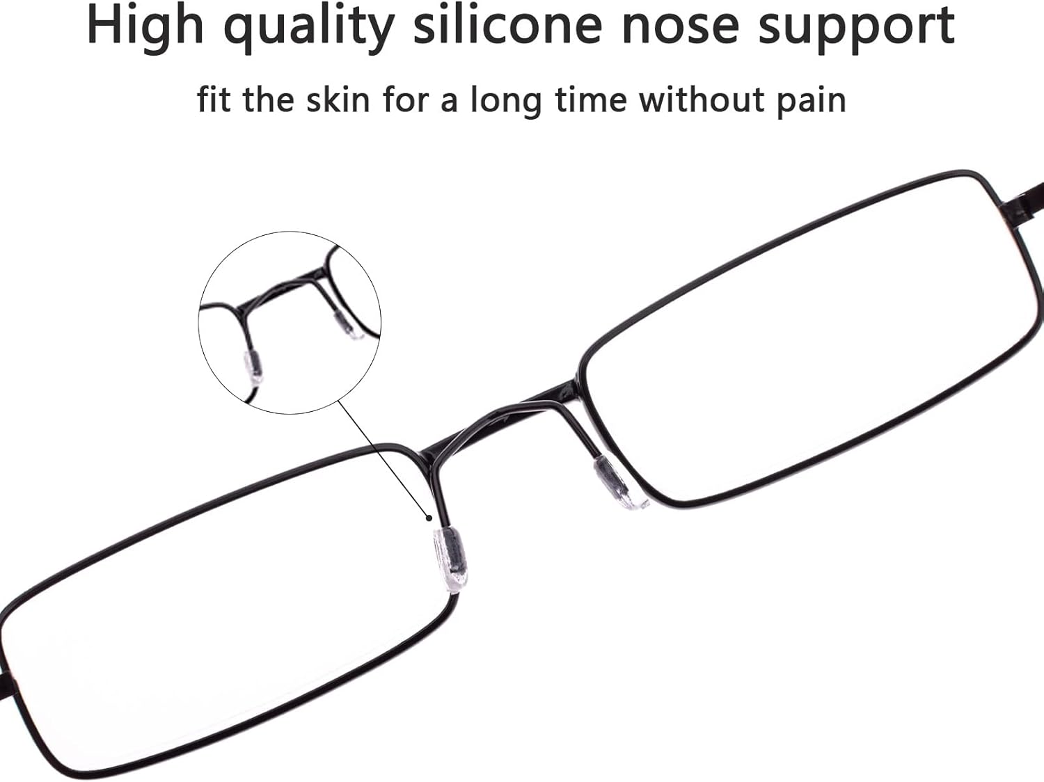 Skoveide Reading Glasses for Women Compact Slim Pocket Readers With Pen Clip Metal Case Spring Blue Light Blocking
