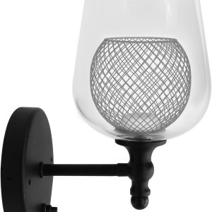 Dream lighting Lámpara LED para casa rodante, lámpara decorativa de pared para comedor, cocina, color negro mate de 3500 K, iluminación blanca Dream lighting Lámpara LED para casa rodante, lámpara decorativa de pared para comedor, cocina, color negro mate de 3500 K, iluminación blanca