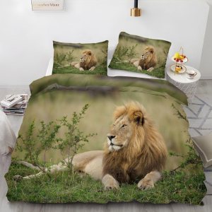 Lion Light Green Duvet Cover Queen Animal Print Bedding Sets Queen Soft Microfiber Comforter Cover and 2 Pillow Shams 20″X26″, Bed Set Duvet Covers Lion Light Green Duvet Cover Queen Animal Print Bedding Sets Queen Soft Microfiber Comforter Cover and 2 Pillow Shams 20″X26″, Bed Set Duvet Covers