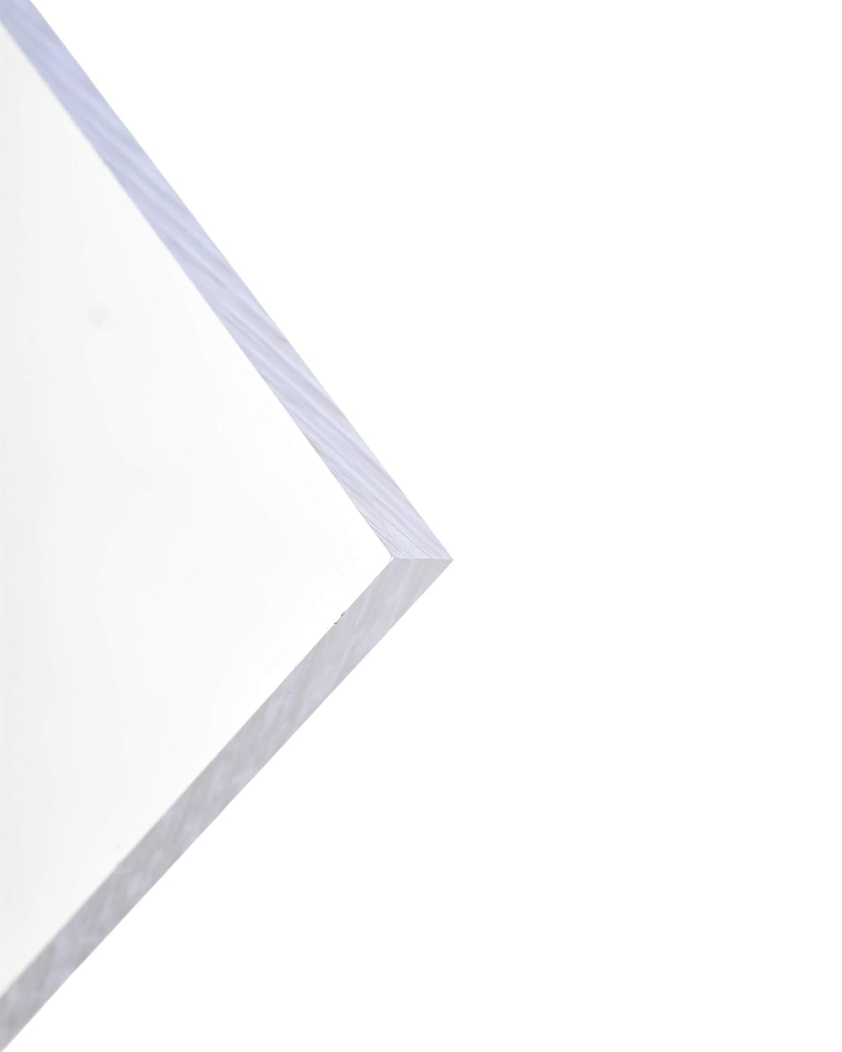 Lámina de plástico de plexiglás acrílico transparente fundido de 12 pulgada de grosor, tamaño 18 x 24 pulgadas y más, vidrio de plexiglás para