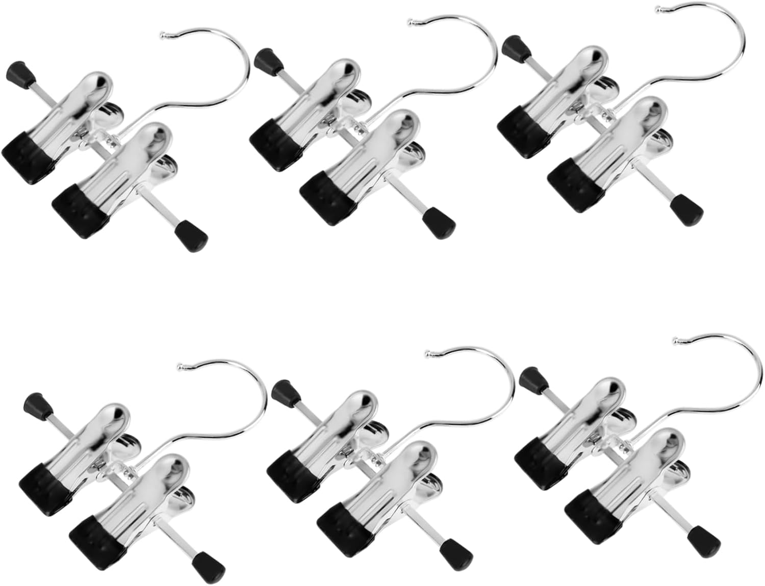 Percha de gancho antideslizante para pantalones, colgador de ropa, 6 unidades, para colgar pantalones, soporte para botas, gancho antideslizante,