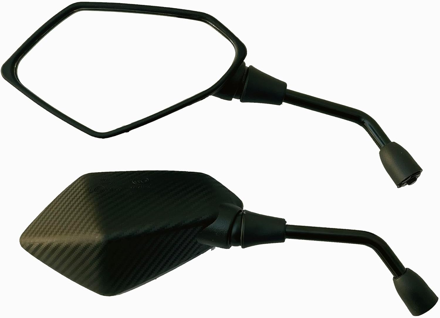 Espejos retrovisores de fibra negra compatibles con Yamaha MT-09 SP 2023