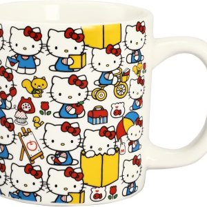 Bioworld Taza de cerámica Hello Kitty All Over Print de 16 oz Bioworld Taza de cerámica Hello Kitty All Over Print de 16 oz