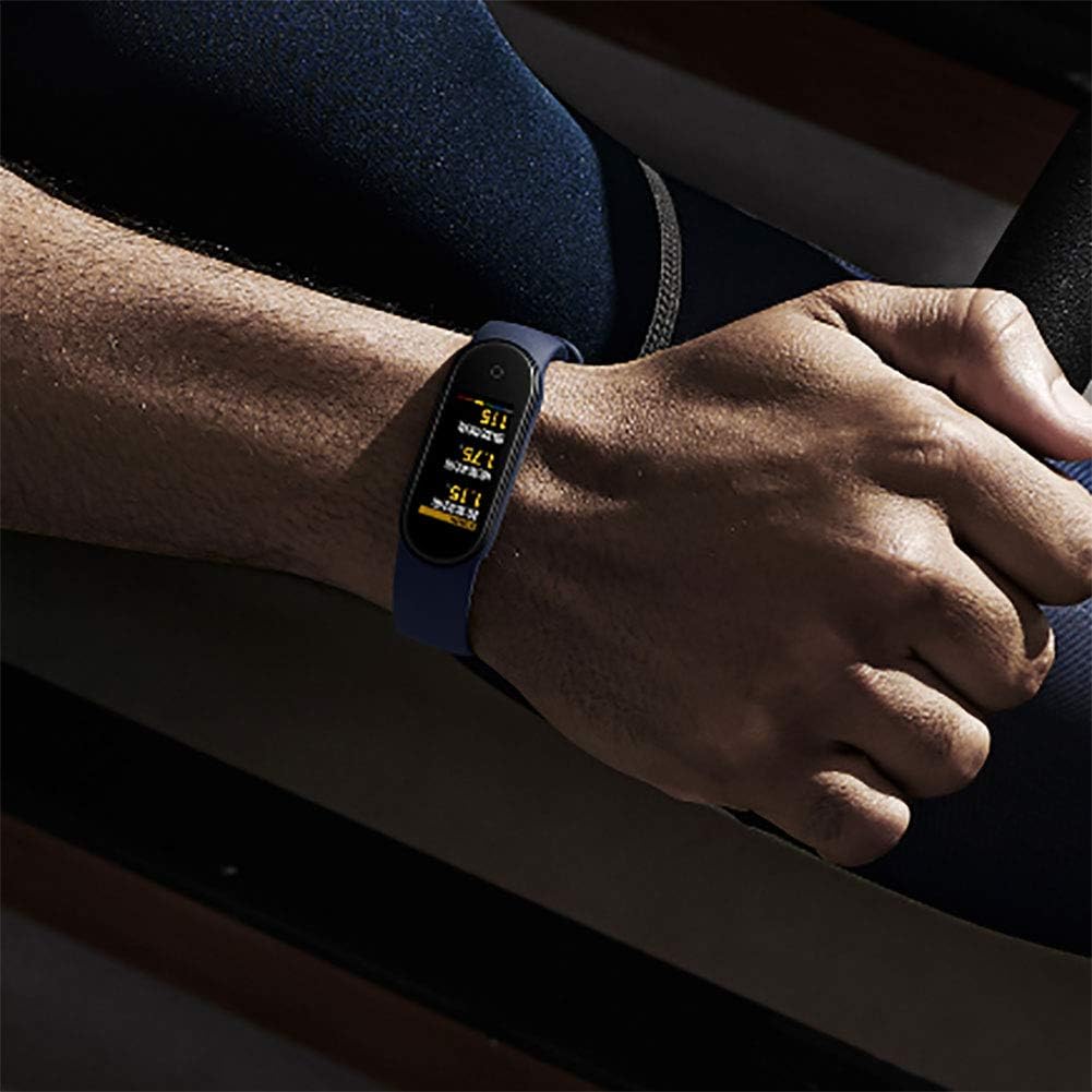 Bandas de repuesto compatibles con Xiaomi Mi Band 6Xiaomi Mi Band 5 BandAmazfit Band 5 Band, pulseras de silicona suave, correa deportiva ajustable