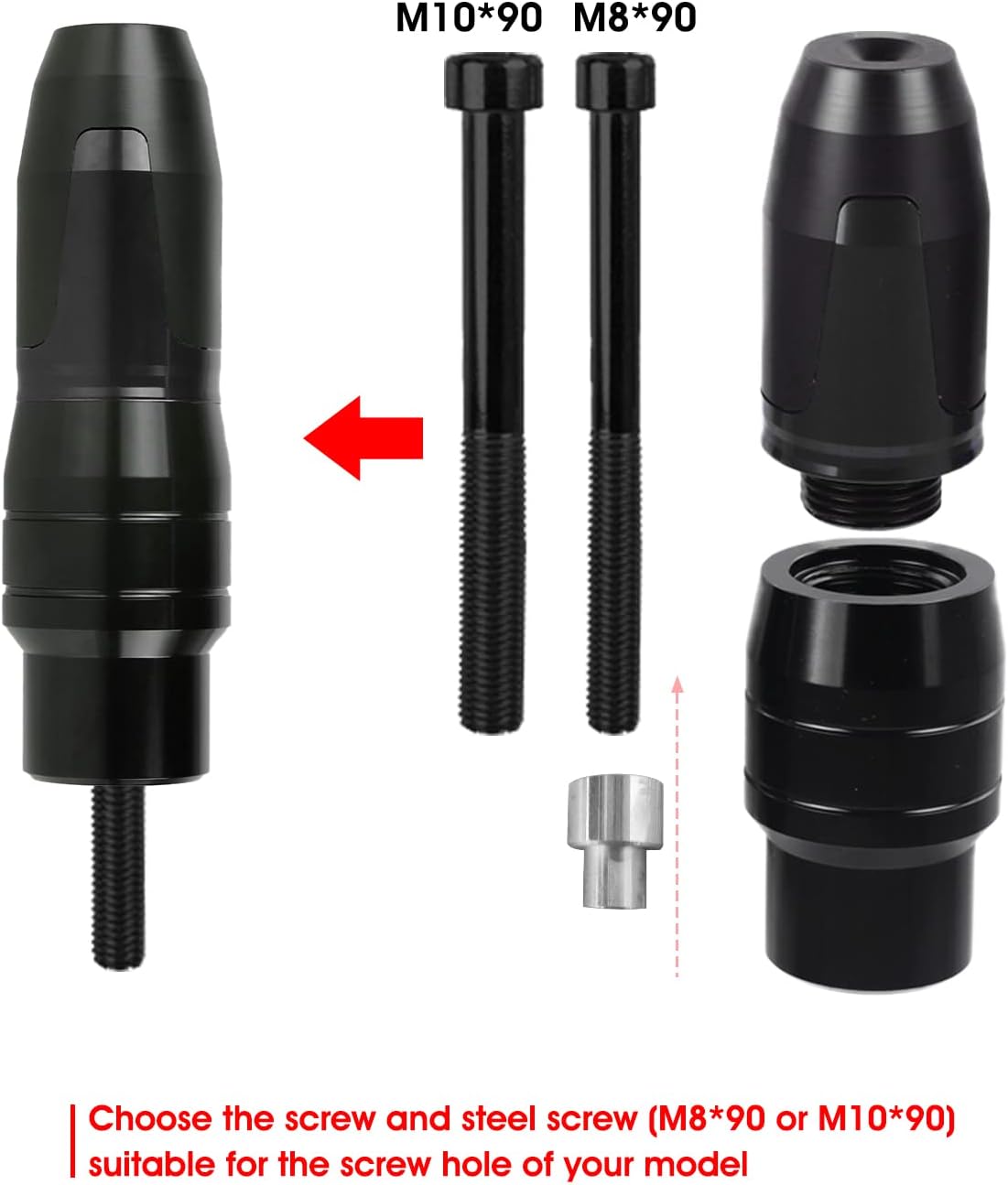 Universal motocicleta anti caída tubo de escape barra de protección CNC marco de aluminio deslizante para GSXR 125 250 300 600 750 1000 CBR 500 125