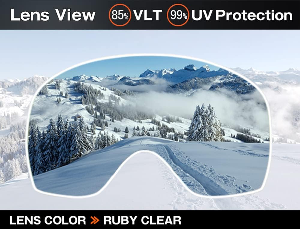 ZERO TECH BASE Replacement Lens for Oakley Lineminer xl Snow Goggle Ski Snowboad