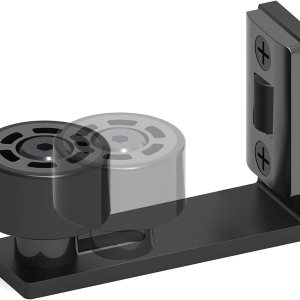 TSMST Guía de piso de puerta corrediza de granero, guía de piso de rodillo ajustable montada en la pared, guía inferior suave y silenciosa para TSMST Guía de piso de puerta corrediza de granero, guía de piso de rodillo ajustable montada en la pared, guía inferior suave y silenciosa para