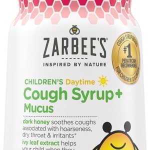 Zarbee’s Tos + moco para niños de 2 a 6 años con miel oscura, hoja de hiedra, zinc y saúco, 1 recomendado por pediatra, sin drogas ni alcohol, sabor Zarbee’s Tos + moco para niños de 2 a 6 años con miel oscura, hoja de hiedra, zinc y saúco, 1 recomendado por pediatra, sin drogas ni alcohol, sabor