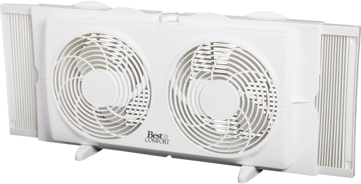 Ventilador de ventana doble de 7 pulgadas Best Comfort