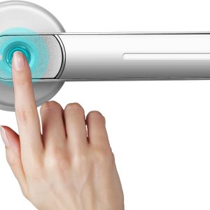 NIDOOT Cerradura de puerta biométrica de huellas dactilares, plata, garantía de 12 meses NIDOOT Cerradura de puerta biométrica de huellas dactilares, plata, garantía de 12 meses