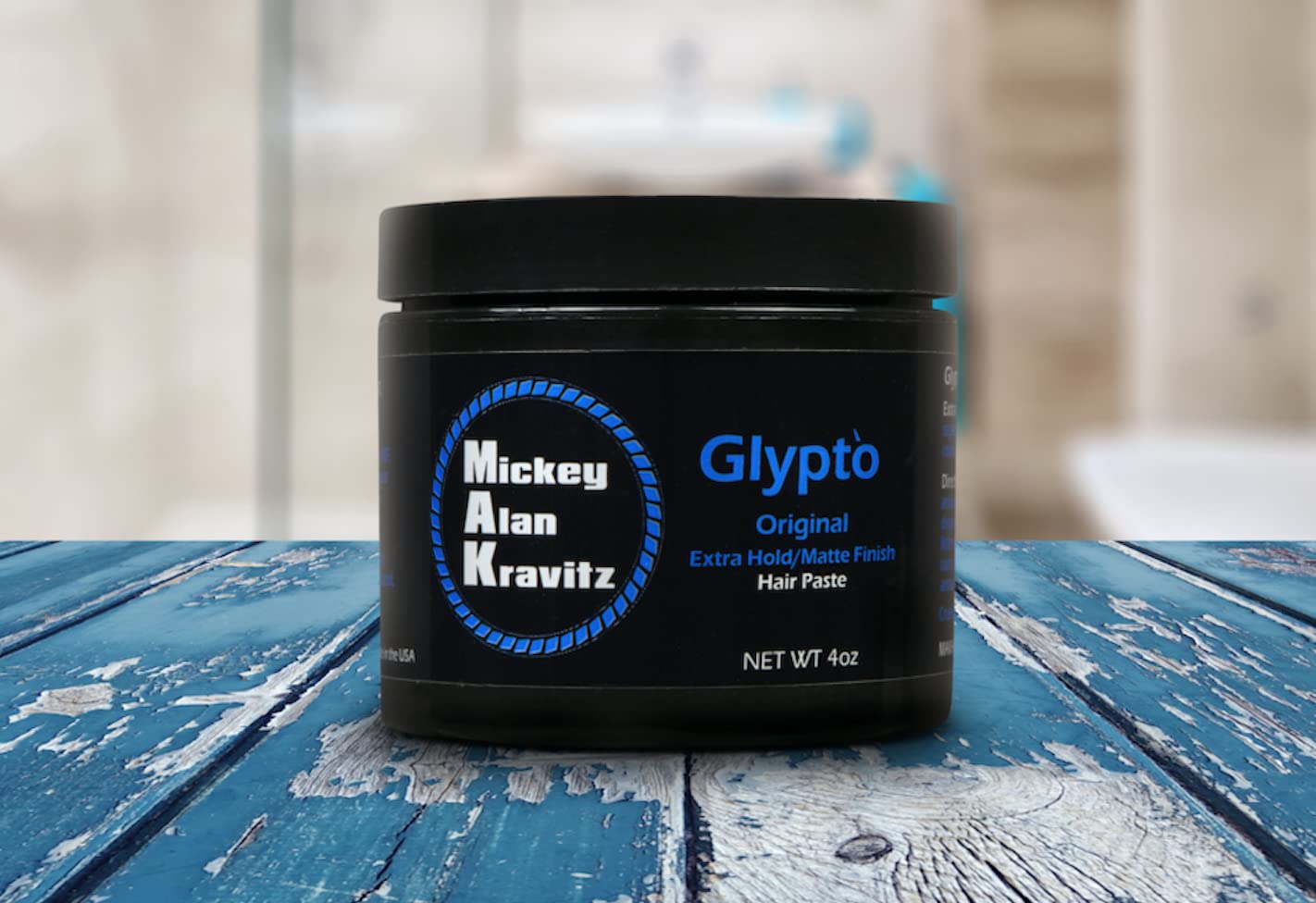 Glypto Blue (el original) Concentrado Extra Hold Sculpting Hair Paste, acabado mate, base de agua, no comedogénico, no obstruye los poros