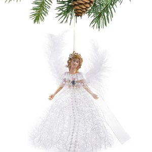 Colgante de ángel decorativo de Navidad con alas de ángel, muñeca de Navidad, mini ángel colgante de árbol de Navidad para decoración de Navidad, Colgante de ángel decorativo de Navidad con alas de ángel, muñeca de Navidad, mini ángel colgante de árbol de Navidad para decoración de Navidad,