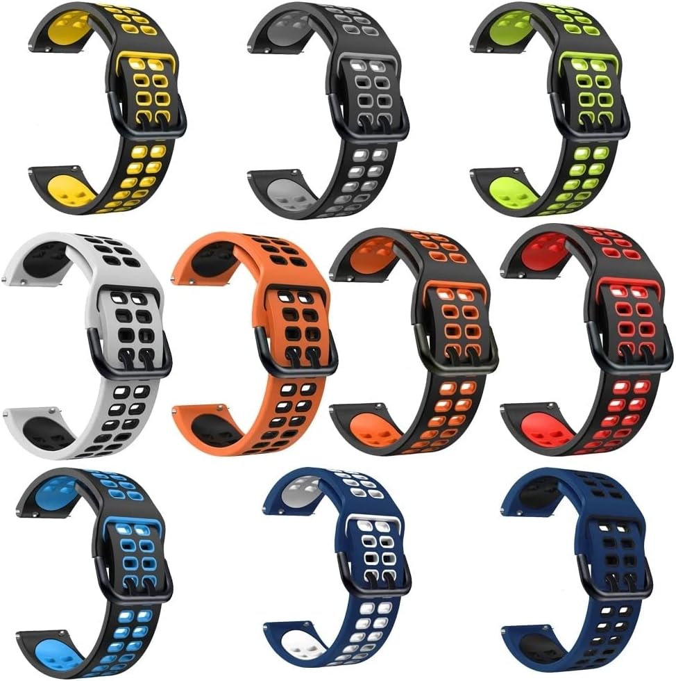 VBWVA Correa de silicona para Huawei Watch GT 3 1.811 in correas GT2 GT3 GT Runner 1.811 in pulsera compatible con la mayoría de correas de reloj de