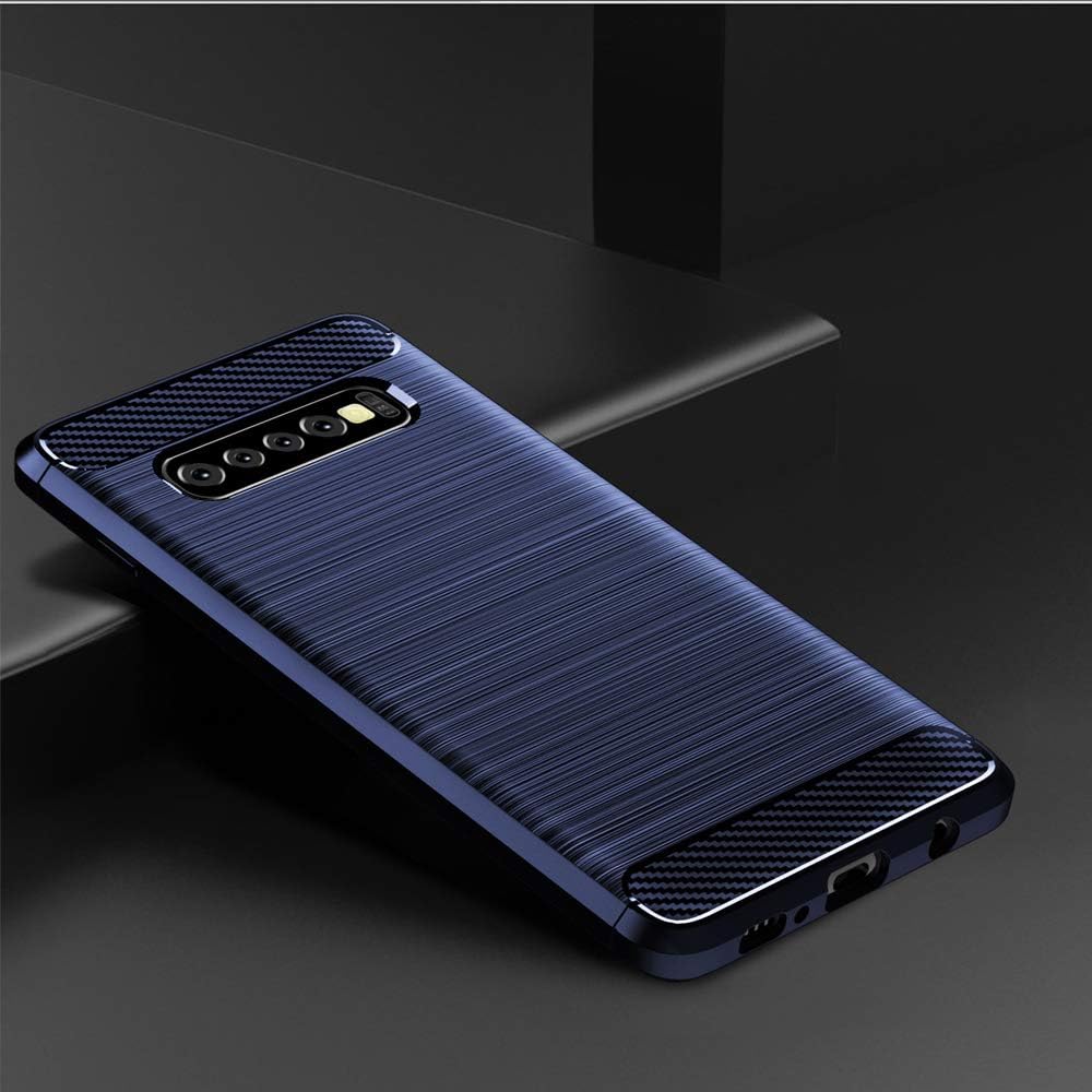 Asuwish Funda de teléfono para Samsung Galaxy S10 Plus con protector de pantalla de vidrio templado y accesorios para celda, delgada y suave,