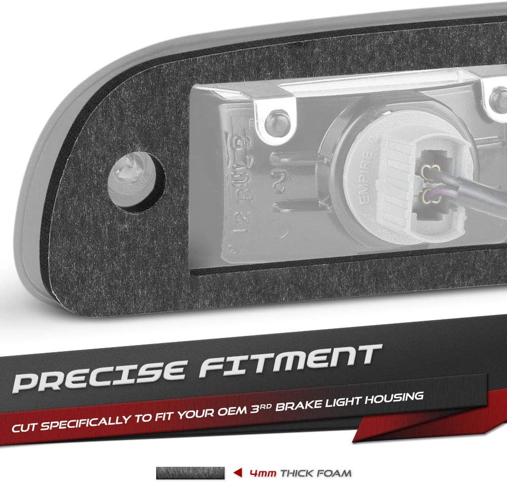 VIPMOTOZ Tercera junta de sello para lámpara de freno para 1997-2011 compatible con camioneta Dodge Dakota  Espuma de repuesto de sello de 0.157 in