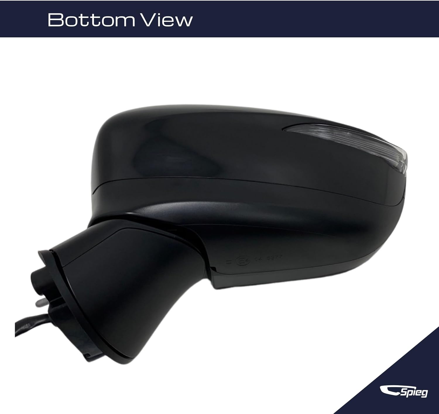 Spieg Reemplazo del espejo lateral del conductor para Mazda CX-3 2016-2021 Power Adj Indicador de señal de giro calefactable Manual Fold PTM