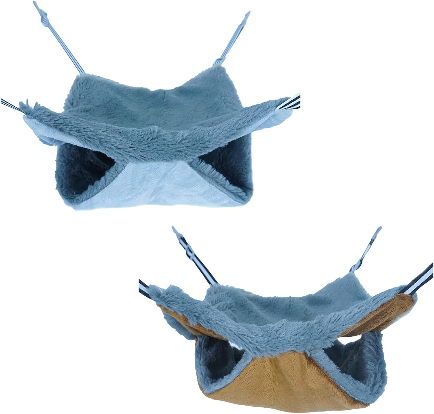 Hamaca de jaula de hurón para rata, ropa de cama pequeña para mascotas, accesorios de juguete de doble capa para hámster, cobaya, rata, hurón,
