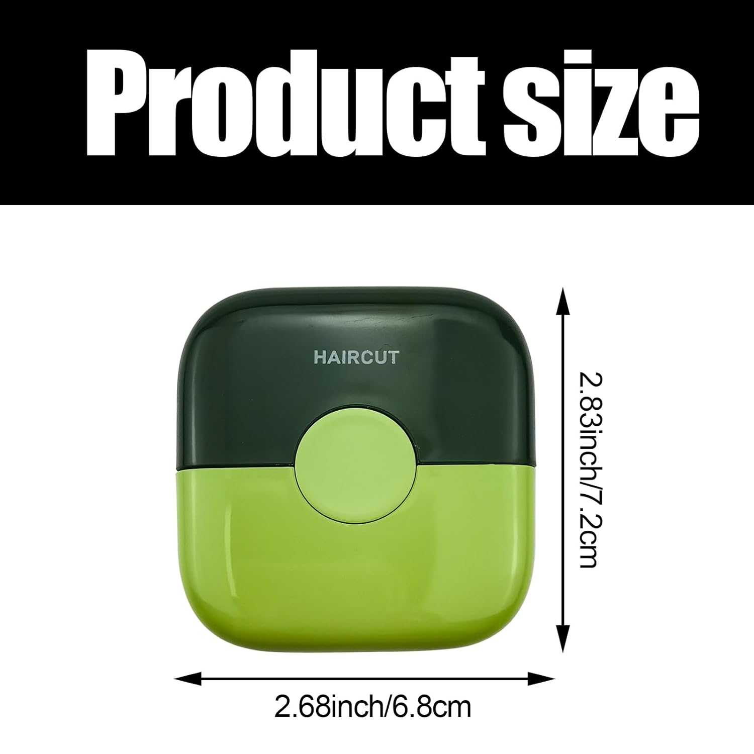 Paquete de 2 recortadores de cabello divididos, 2 en 1 con cubierta protectora de ABS, recortadora de pelo de puntas abiertas, diseño a prueba de