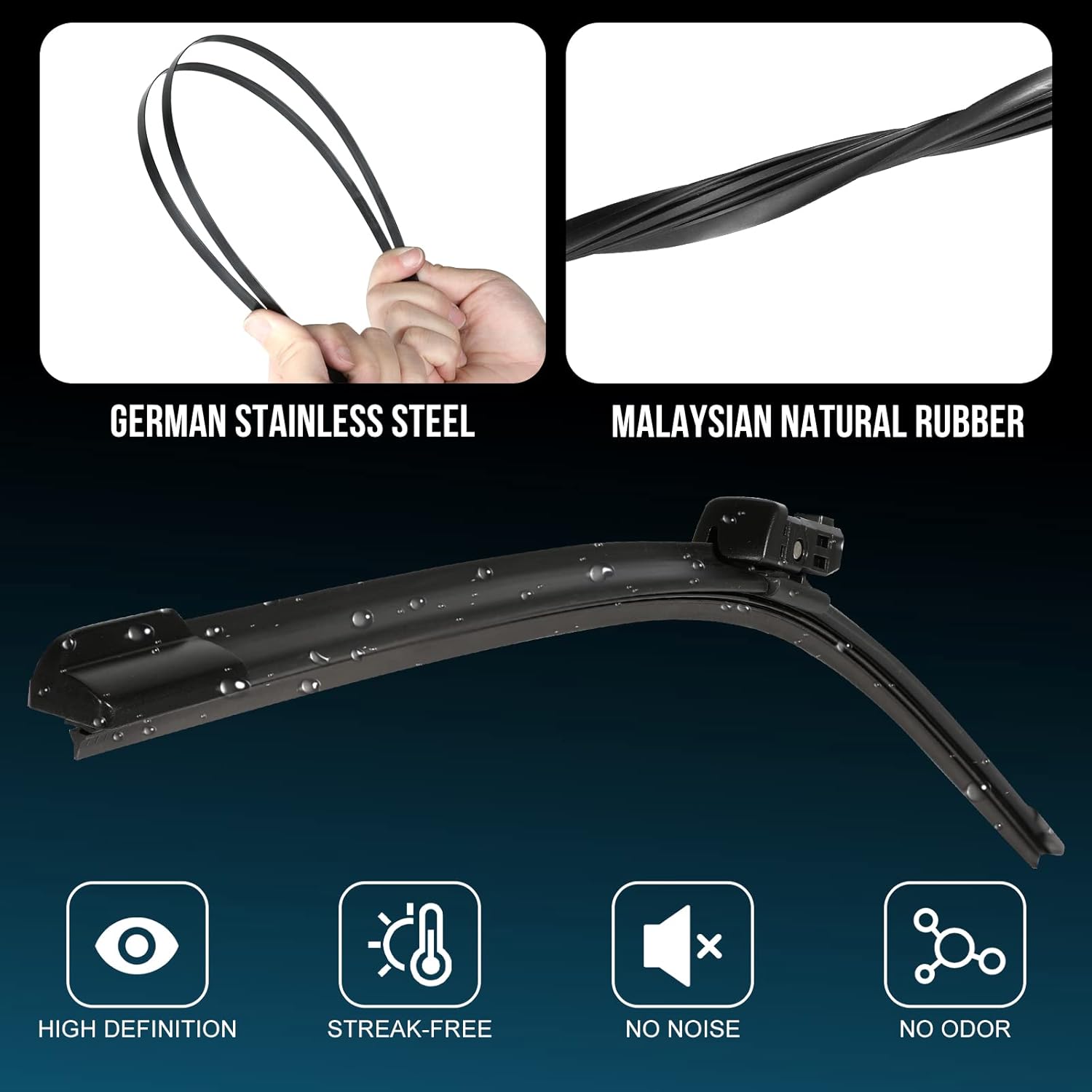WENYANT 28 + 24 pulgadas compatible con Chevy Chevrolet Cruze 2021 2020 2019 2018 2017 2016 limpiaparabrisas delantero con repuesto de equipo