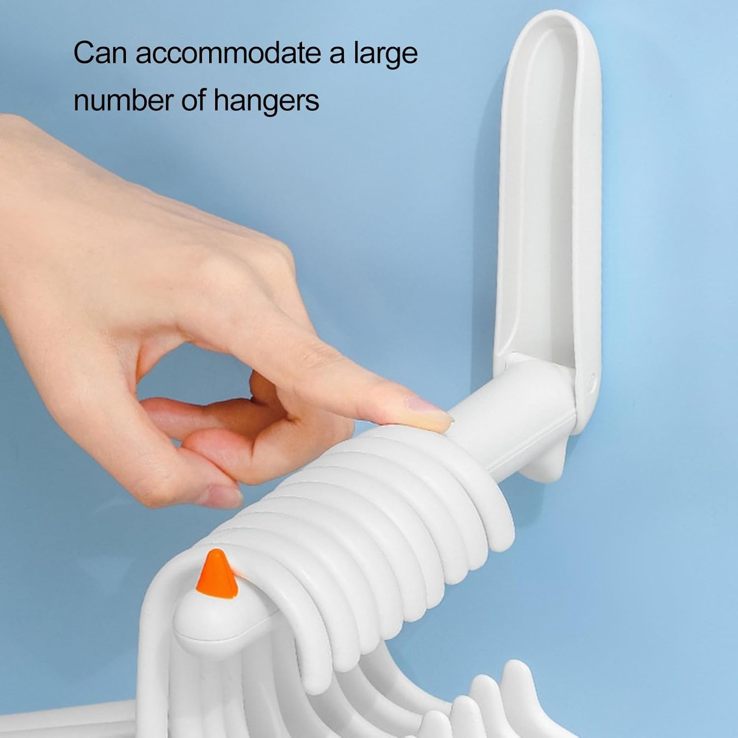 Hiborth Estante de secado de ropa creativa Montaje en pared Percha de ropa Estante de almacenamiento Instalación sin perforaciones Soporte plegable