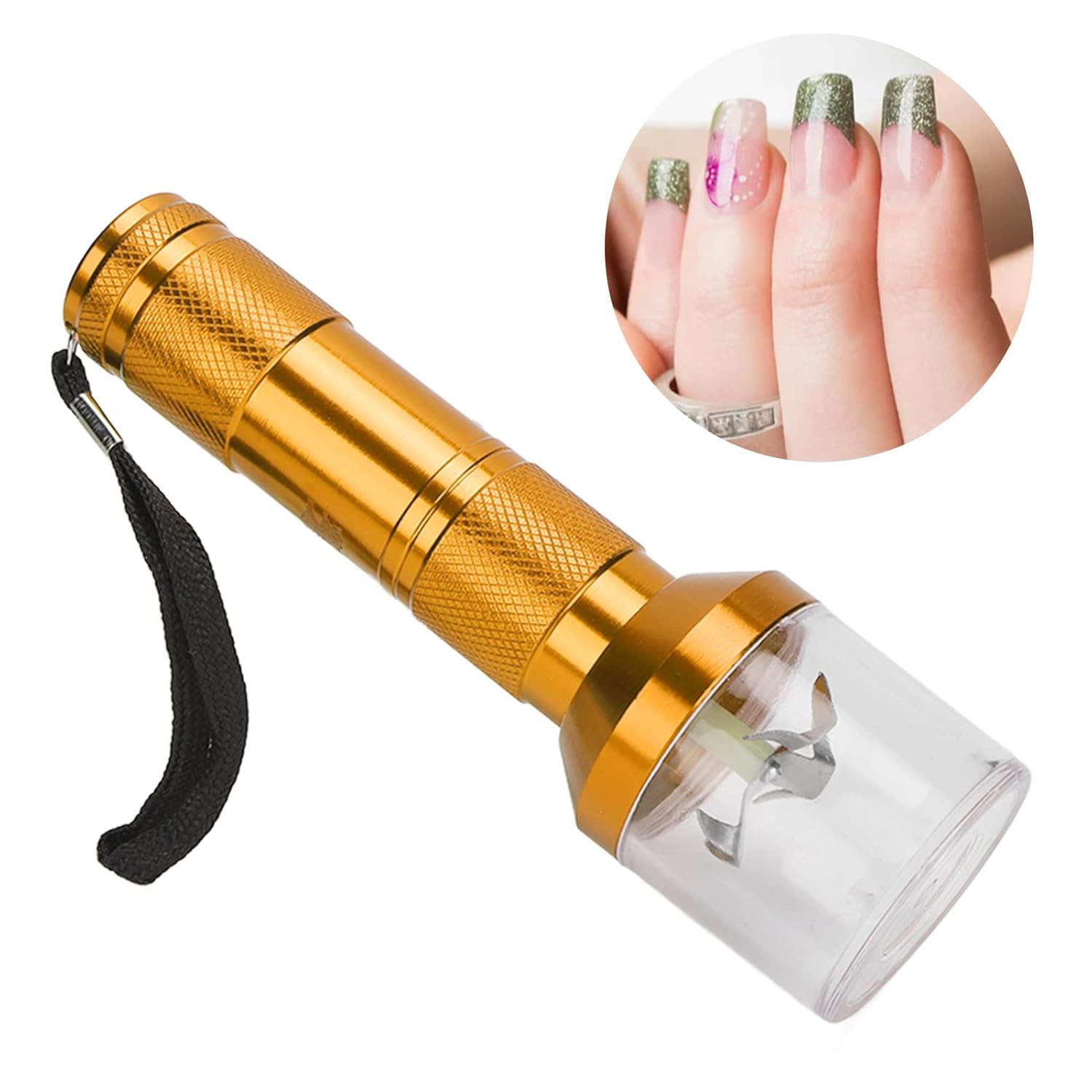 Molinillo de mezcla de polvo para arte de uñas, mezclador de polvo de uñas, licuadora eléctrica de aluminio, máquina de molienda de polvo,