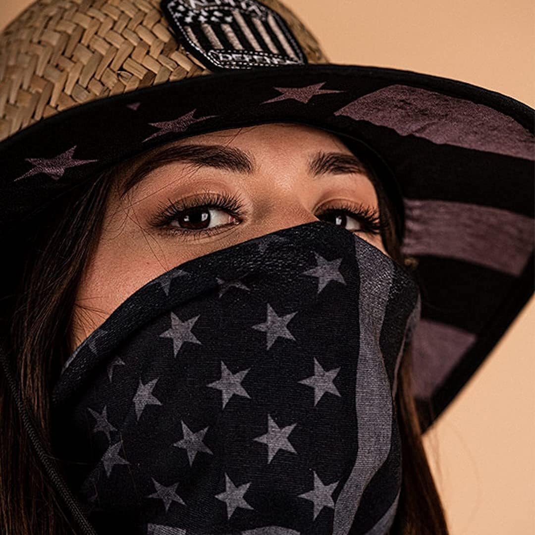 Alpha Defense Fire Co. Sombrero de paja  Sombrero bajo ala para hombres y mujeres  Incluye 1 protector facial