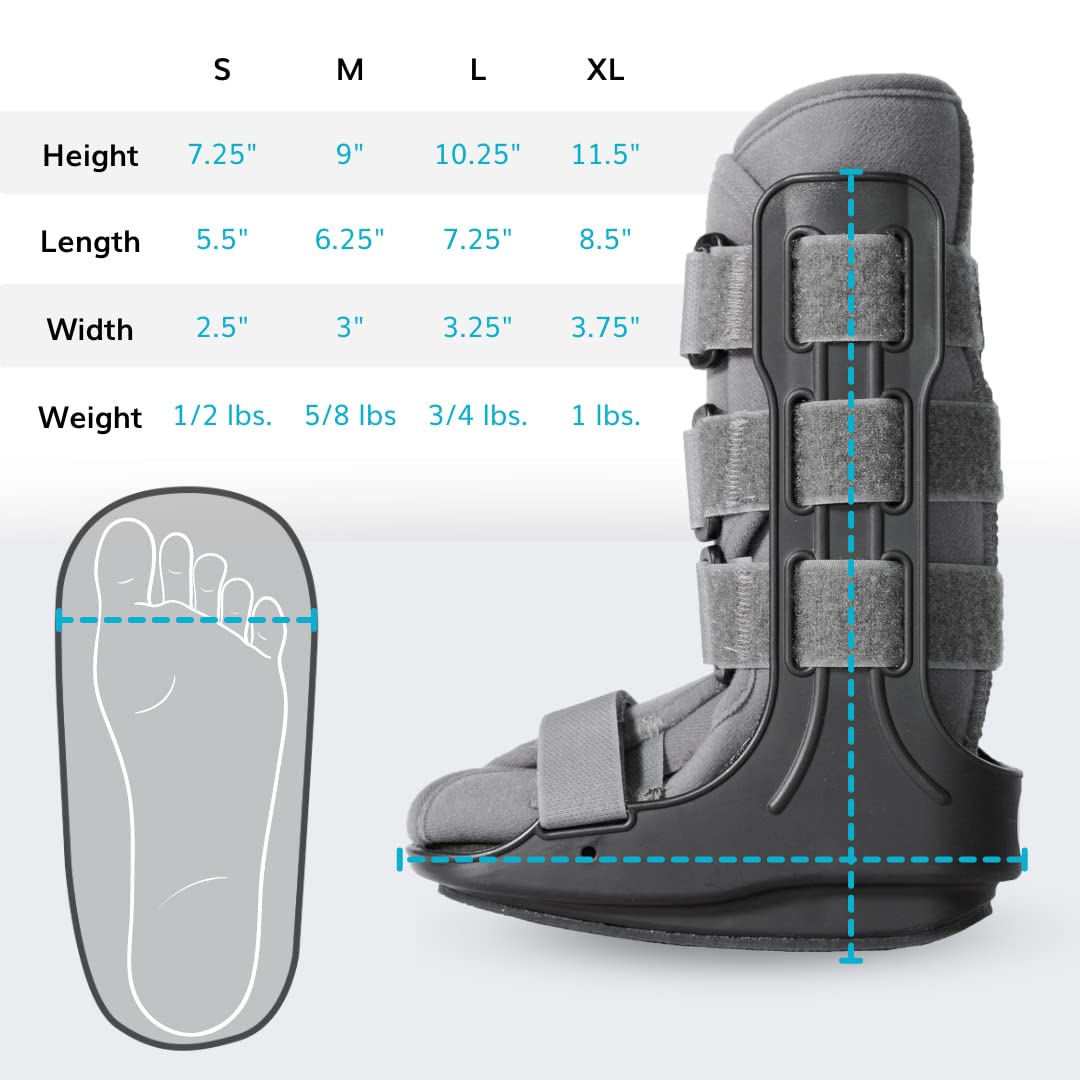 BraceAbility Botas para caminar pediátricas  Zapatos ortopédicos CAM de apoyo para jóvenes lesiones por rotura de tobillo, fractura ósea
