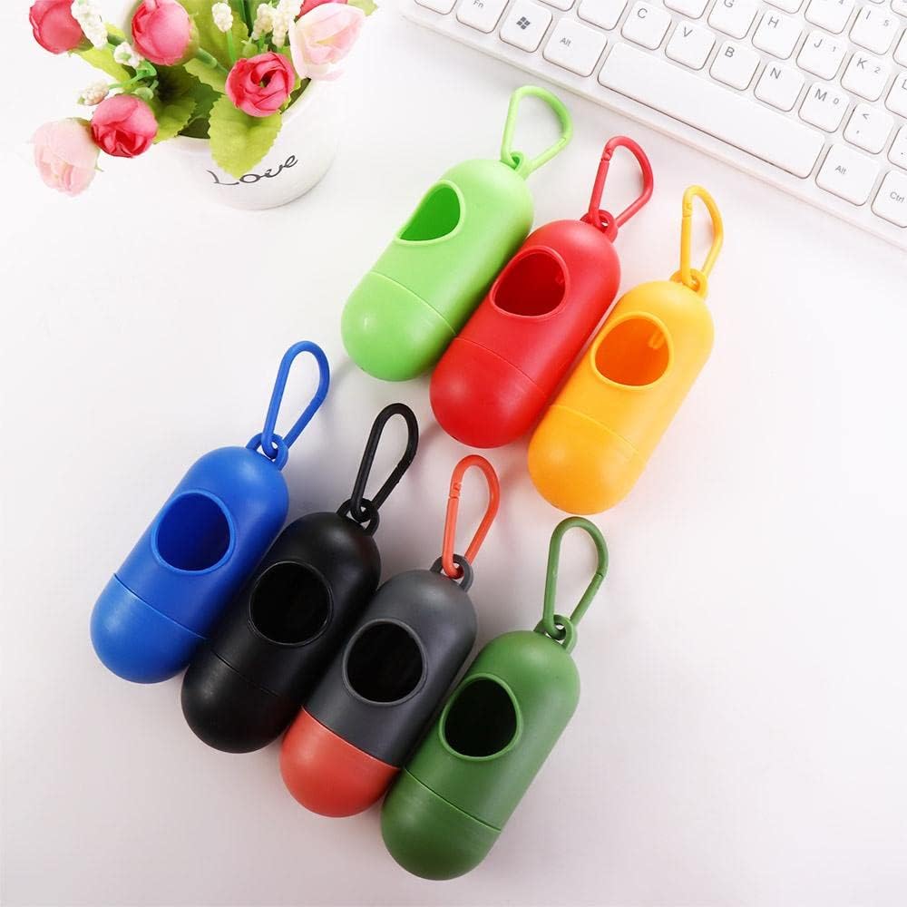 Dispensador de bolsas de excremento de perro, bolsa de basura para bolsas de basura, soporte para bolsas de basura de mascotas, para caminar, gatos,