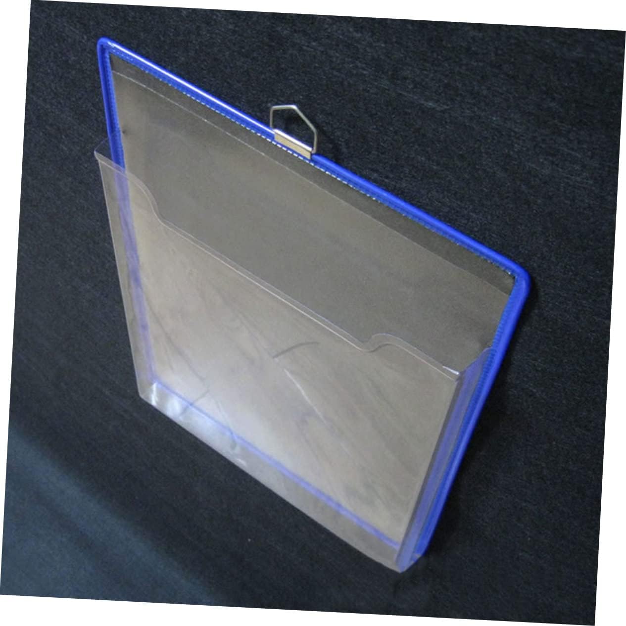 Ciieeo Organizador de recibos, carpeta de archivos de plástico, organizador de bolsillo, organizador de bolsillo, soporte para carpetas de pared de