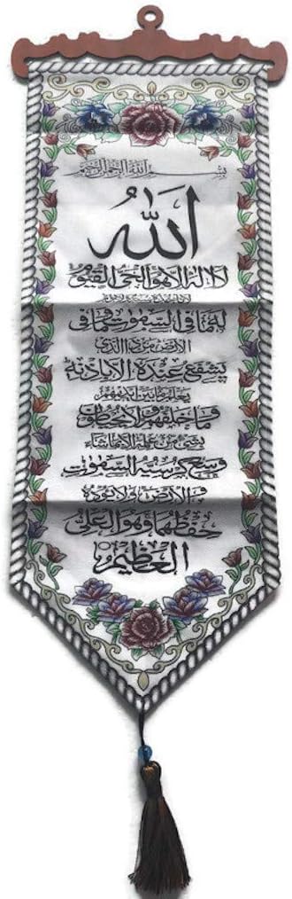 AMN-168 – Póster decorativo para colgar en la pared, diseño de caligrafía árabe, decoración de arte islámico, regalo musulmán, tamaño 9.8 x 31.5 in