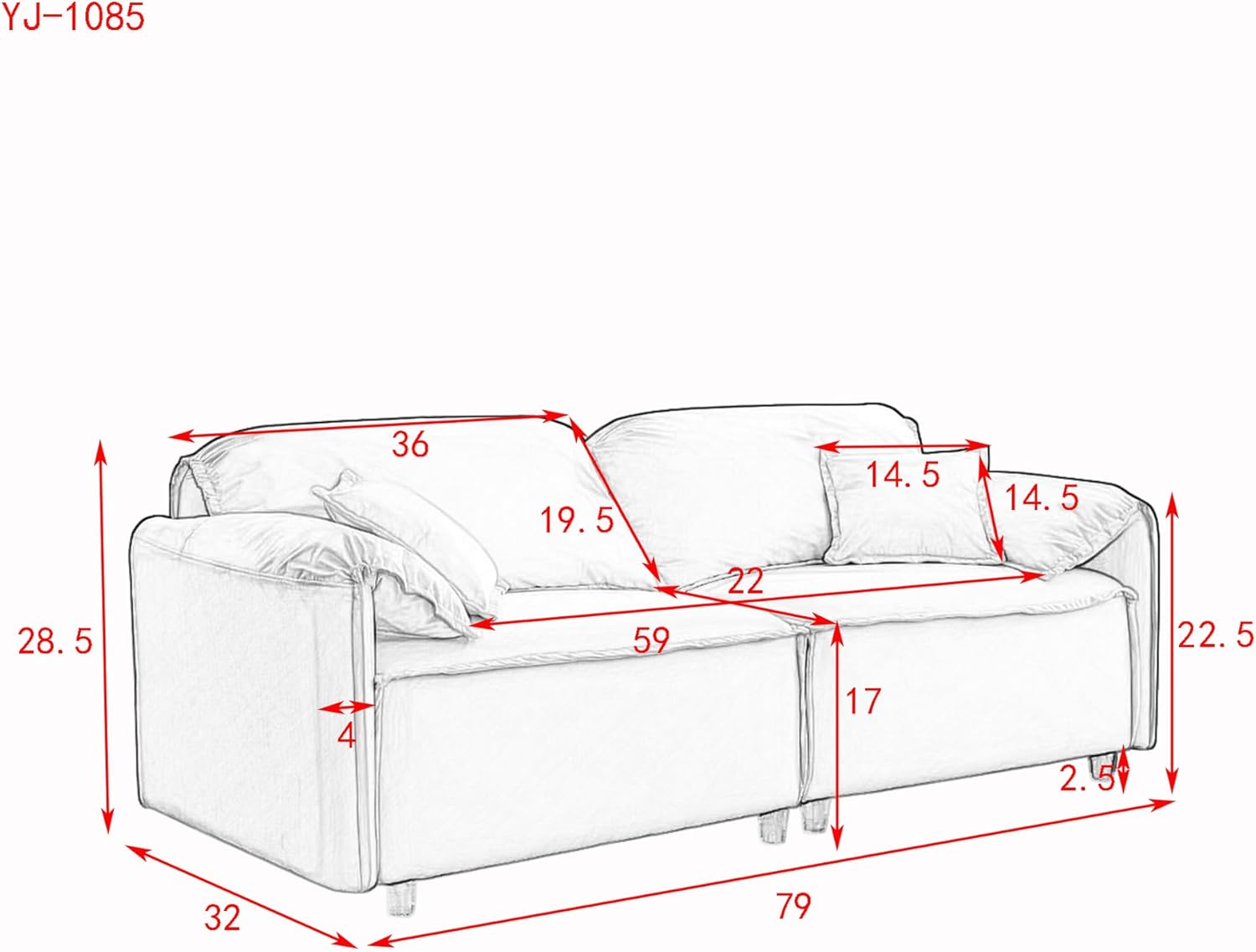 Sofá moderno tapizado de terciopelo con marco de madera maciza, sofá de 3 plazas, sofá de lujo para sala de estar, apartamento, oficina (beige)