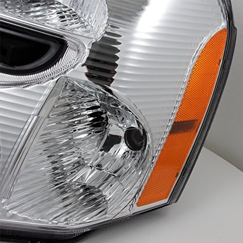 Faros de cristal claro para SUV Chevy Equinox, luz delantera de reemplazo, par de faros izquierda + derecha