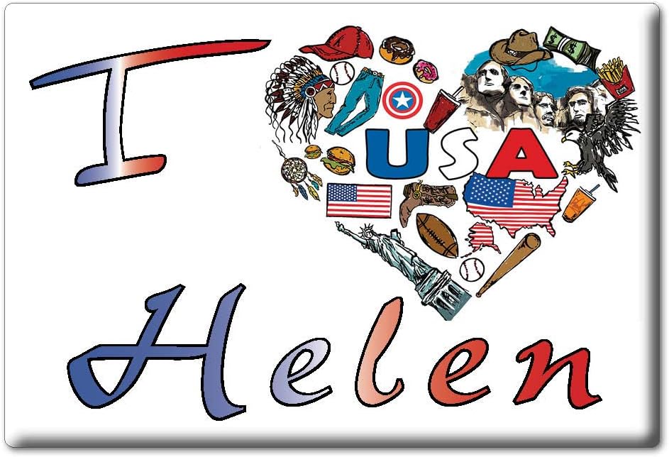 HELEN IMÁN FRIGORÍFICO GEORGIA (GA) IMANES USA SOUVENIR I LOVE GIFT (símbolo de variación)
