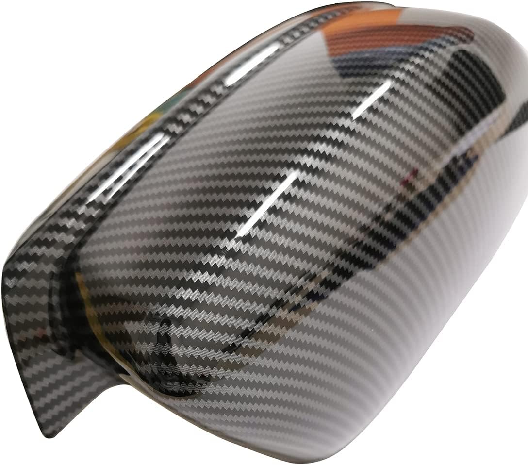 Compatible con cargador Chrysler 300 2011-2020 con patrón de fibra de carbono para puerta lateral, cubiertas de espejo de viento, tapacubos