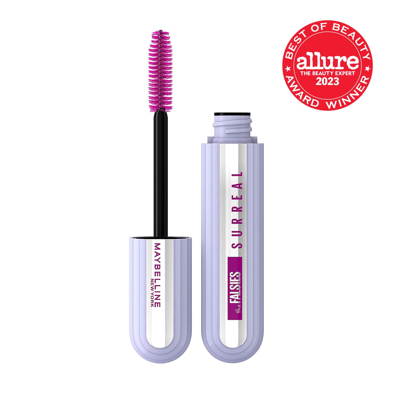 Maybelline The Falsies Surreal Extensions – Máscara de pestañas lavable, voluminizadora, maquillaje alargador, color negro marrón, 1 unidad