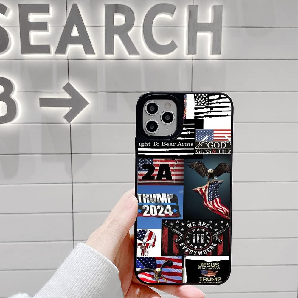 Trump 2024 – Funda de teléfono para iPhone 14, 13, 12, 11 Plus Pro Max Mini XR X XS Max 7 8 Plus, funda protectora estética de Trump para mujeres,