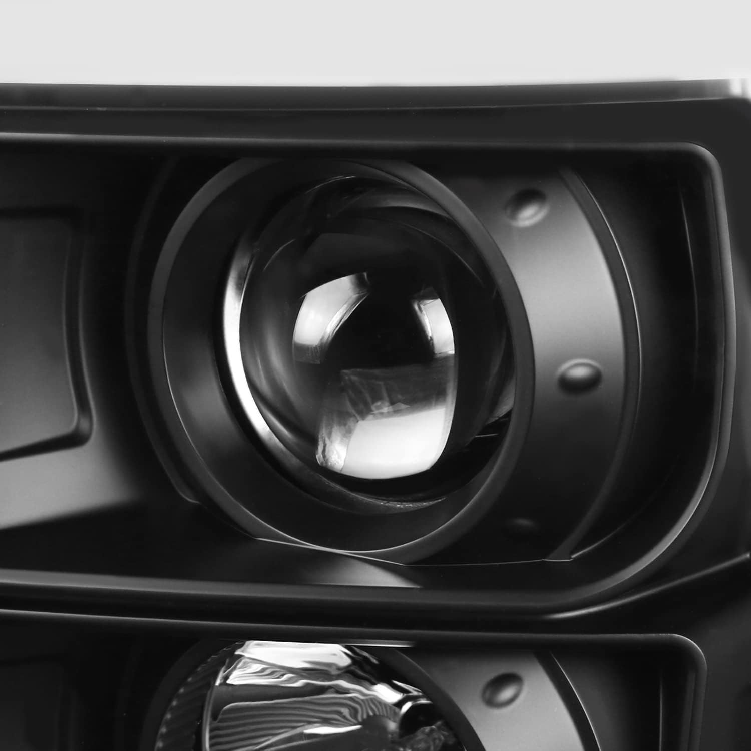 Spec-D Tuning Faros delanteros LED negros compatibles con Ford F250 F350 F450 F550 Super Duty izquierdo + derecho 2011-2016 conjunto de faros