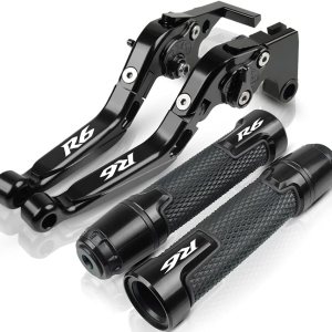 Empuñaduras de motocicleta para Ya&maha YZF R6 2005-2016 2015 2014 2013 2012 2011 2010 2009 2008 2007 2006 palanca de embrague de freno de Empuñaduras de motocicleta para Ya&maha YZF R6 2005-2016 2015 2014 2013 2012 2011 2010 2009 2008 2007 2006 palanca de embrague de freno de