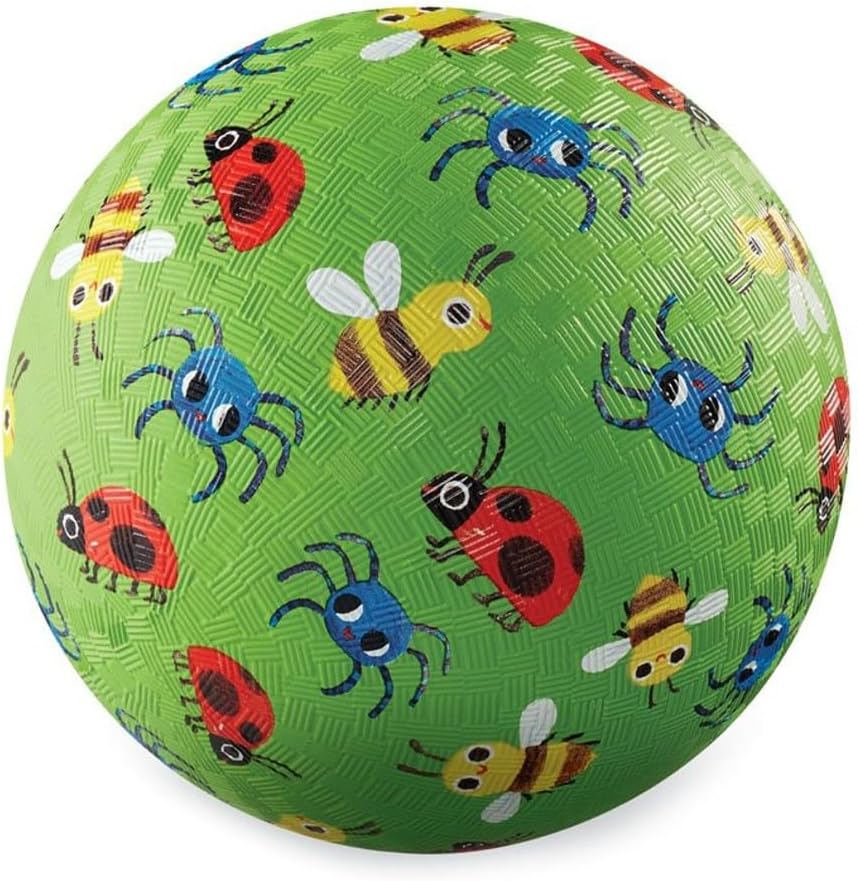 Crocodile Creek Rubber Playground Ball, Ships Inflated, PVC-Free, Durable Design for Outdoor Games and Active Ball Sports, for Kids Ages 3 Years and