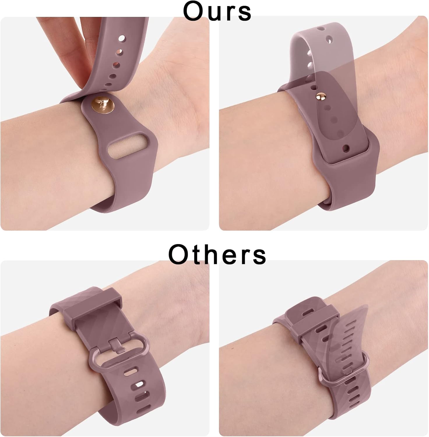 Paquete de 3 bandas de silicona compatibles con Fitbit Versa 2 bandas para mujeres y hombres, correas de repuesto deportivas suaves y transpirables