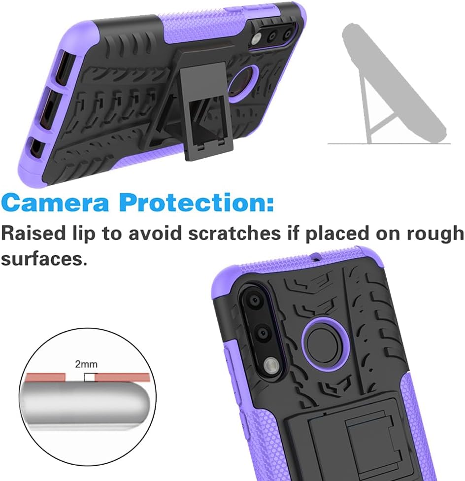 Asuwish Funda para teléfono Huawei P30 LiteNova 4E con protector de pantalla de vidrio templado y soporte delgado, híbrida, resistente, funda
