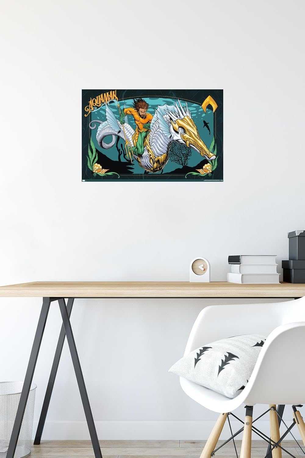 Trends International DC Comics Movie Aquaman y el Reino Perdido – Póster de pared con ilustración de Aquaman, 14.72 x 22.37 pulgadas, versión