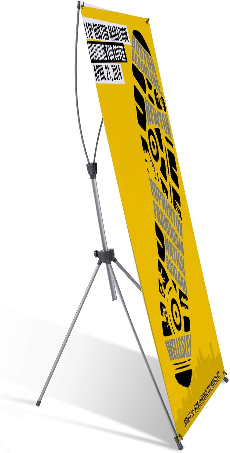 Soporte para pancartas, pancartas y carteles personalizados para negocios  23 x 63 pulgadas a 32 x 78 pulgadas soporte ajustable para pancartas