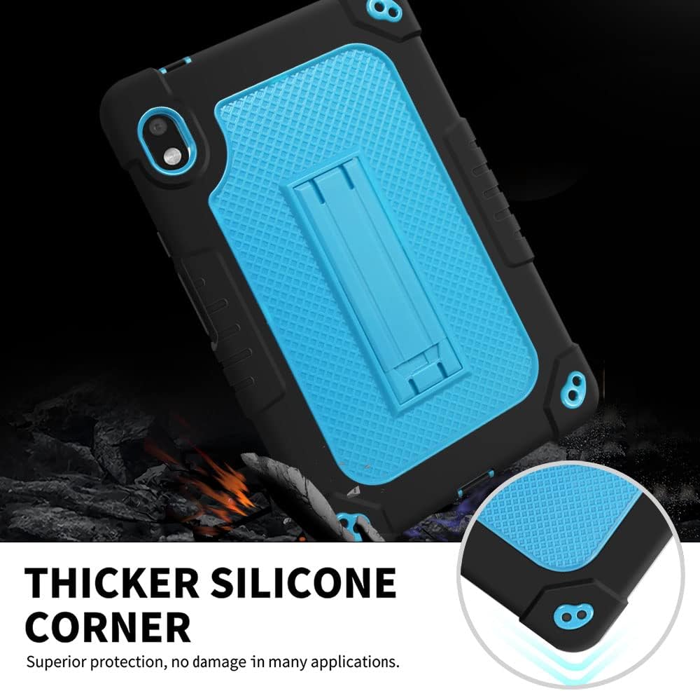 Funda para Orbic Tab 8 pulgadas resistente con correa para el hombro Kickstand suave silicona dura trasera híbrida cubierta protectora para 8 “Orbic