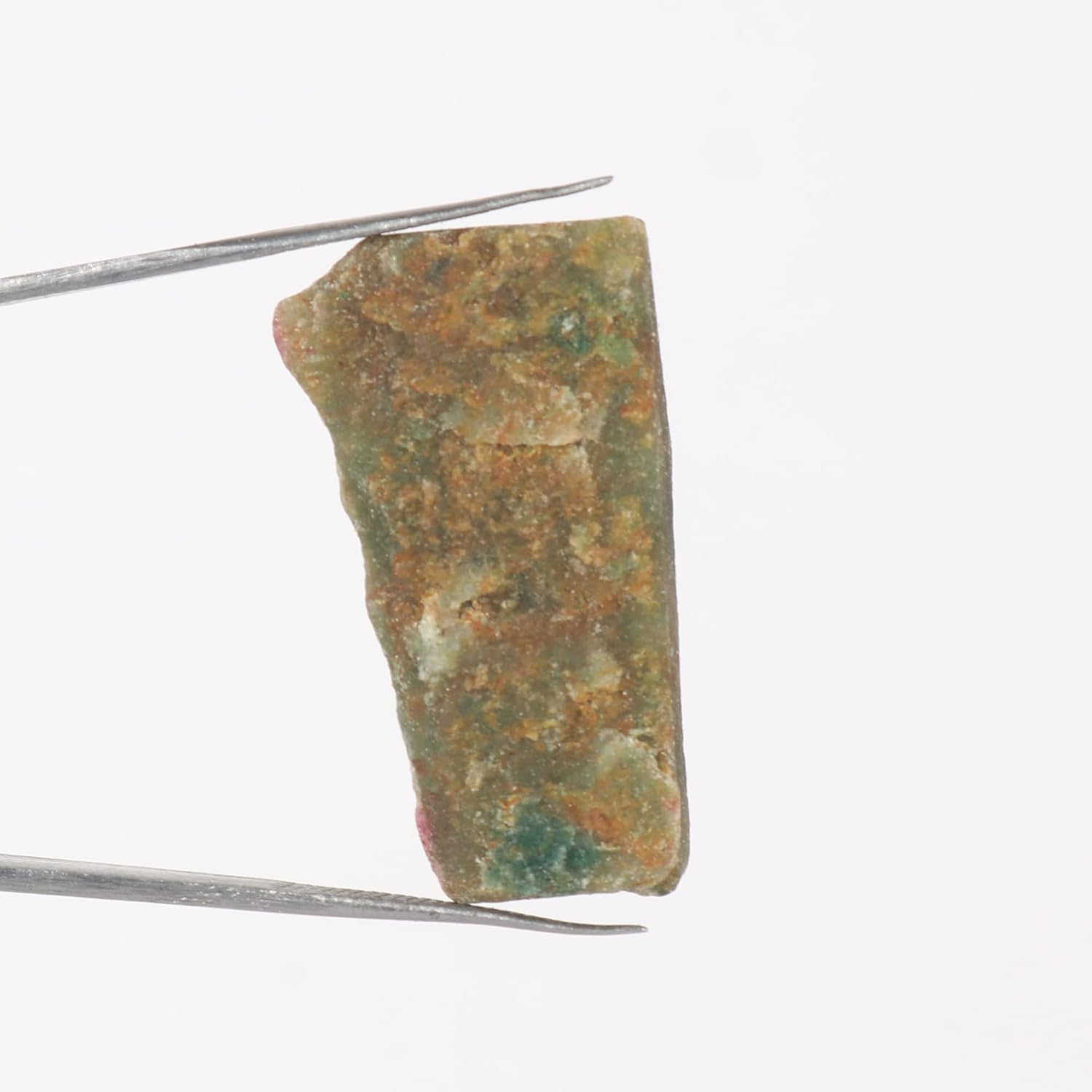 Gemhub Uncut Green Jade Untreated Loose Stone for Decoration, Jewelry 29.70 ct