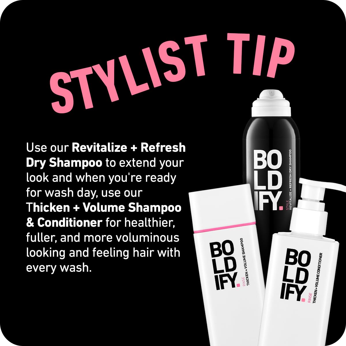 Boldify Champú en aerosol seco para mujeres y hombres  Revitaliza y refresca  Limpia, da volumen y equilibra al instante el cuero cabelludo, con