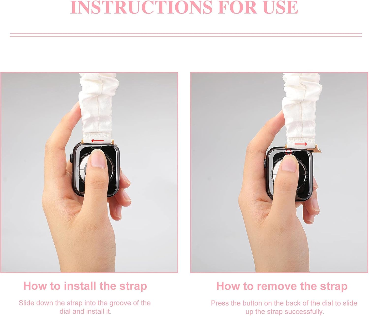 Compatible con Apple Watch Band Scrunchie de 1.496 pulgadas, 1.575 pulgadas, 1.654 pulgadas, 1.732 pulgadas, bandas elásticas para concienciación