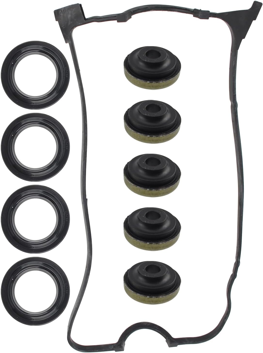 GoaMotors Juego de juntas de tapa de válvula para Honda Civic Coupe Sedan DX EX LX 1.6L SOHC L4 D16Y7, VS50499R, VS50500R