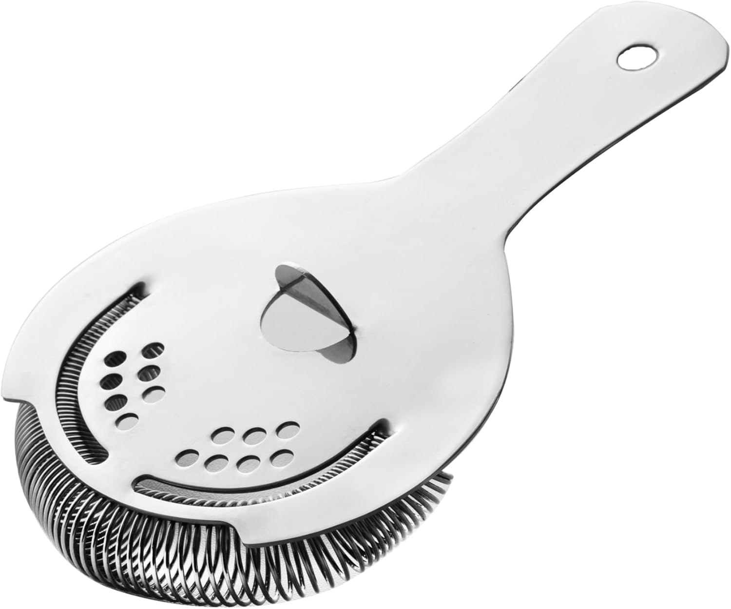 Colador Hawthorne, colador de cóctel de acero inoxidable con resorte de alta densidad  Acabado espejado – Colado sin esfuerzo para cocteleras Boston